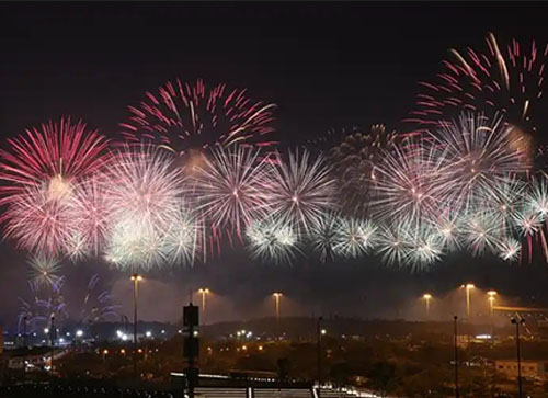 蓬安县焰火晚会